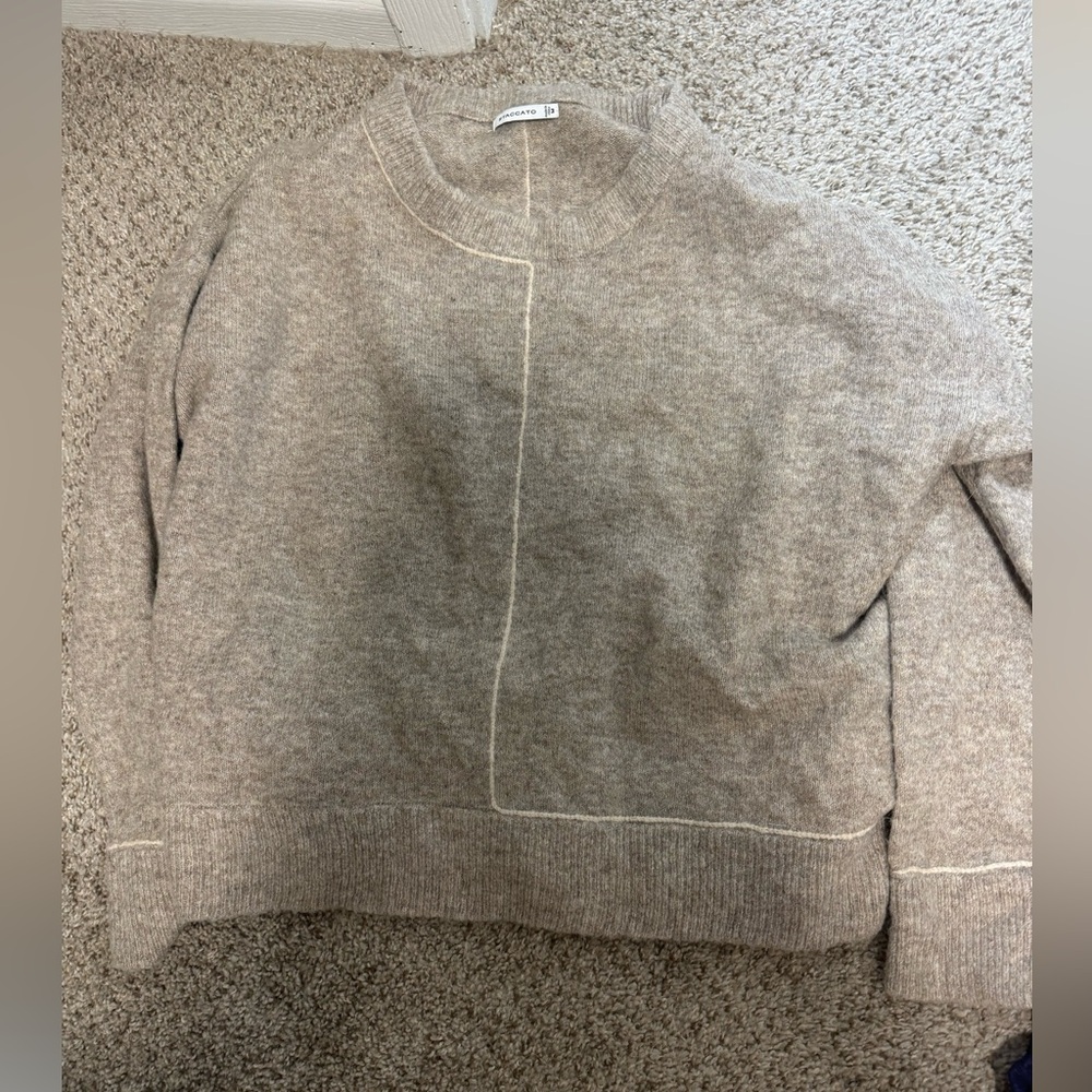 Staccato Beige Acryllic Sweater